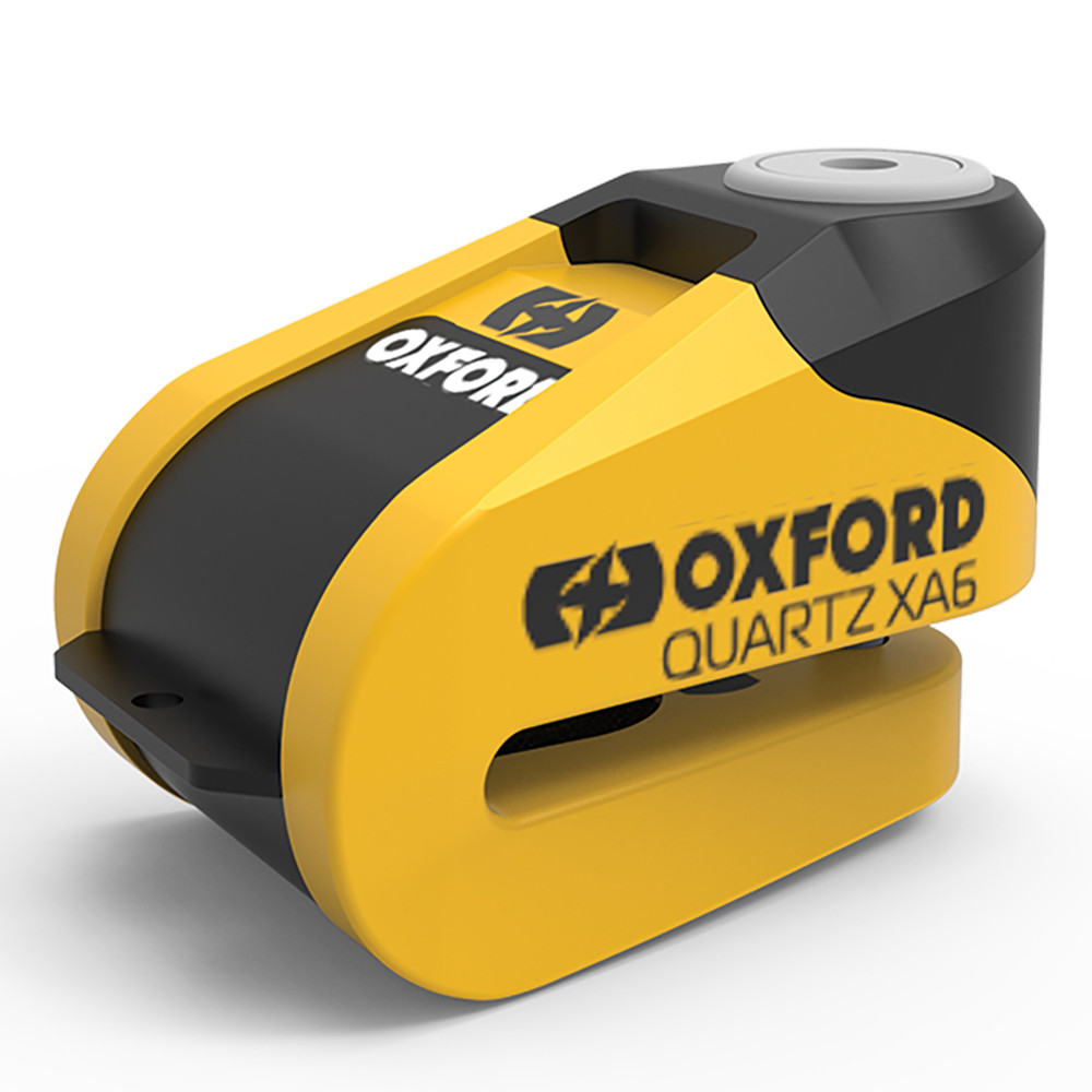 Замок на гальмівний диск із сигналізацією Oxford Quartz XA6 Disc Lock жовтий/чорний