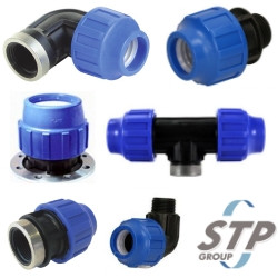 Цены на Зажимные компрессионные фитинги STP для ПЭ (ПНД) труб - купить ...