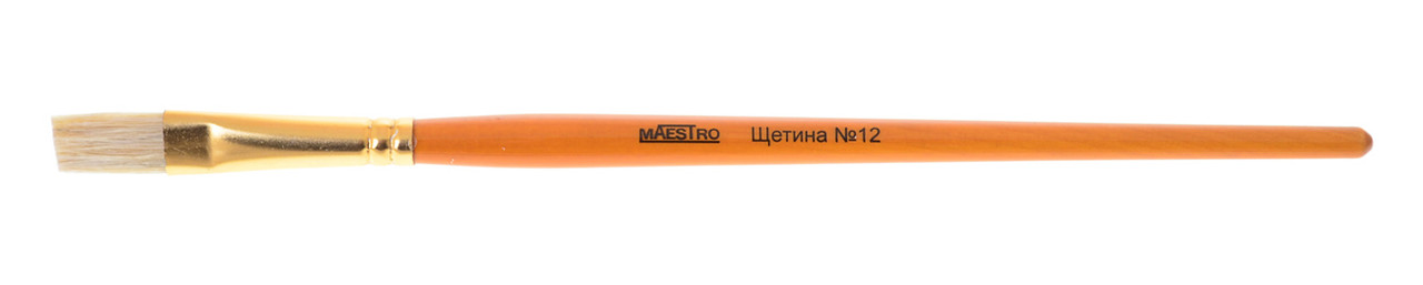 Пензлик худож. "Maestro" щетина, плоска № 12