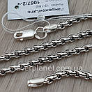 Комплект! срібний ланцюжок і красивий хрестик з жорстким вушком. Чорніння хрест на ланцюжку срібло, фото 7