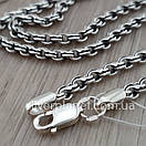 Комплект! срібний ланцюжок і красивий хрестик з жорстким вушком. Чорніння хрест на ланцюжку срібло, фото 5