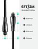 Кабель аудіо Ugreen Toslink оптичний 4.5 mm 2М Black (AV108), фото 8