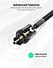 Кабель аудіо Ugreen Toslink оптичний 4.5 mm 2М Black (AV108), фото 5
