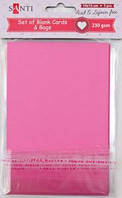 Набор розовых заготовок для открыток, 10см*15см, 230г/м2, 5шт. 952272