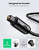 Кабель аудіо Ugreen Toslink оптичний 4mm 1М Black (AV122), фото 6