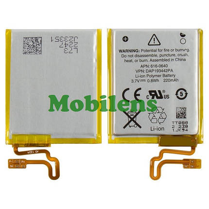 Apple iPod Nano 7G, APN: 616-0640 Акумулятор, фото 1
