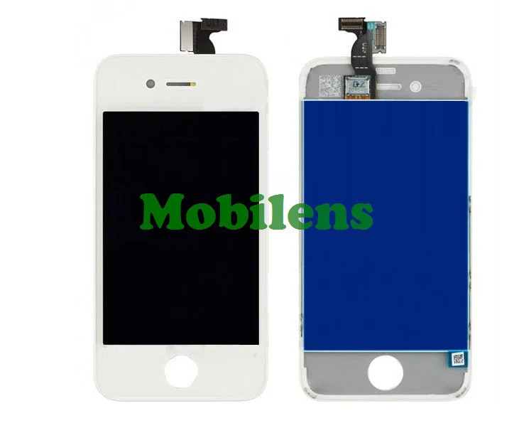 Apple iPhone 4, 4G, A1332 Дисплей + тачскрин (модуль) білий LowQuality