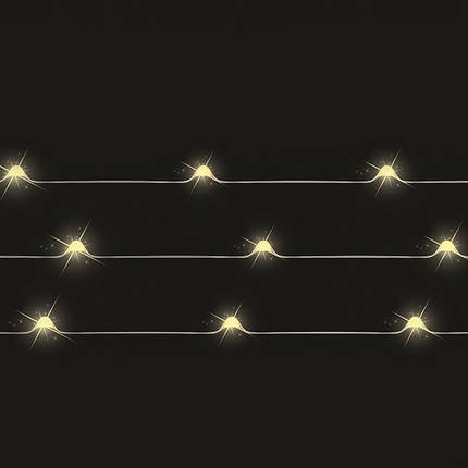 Гірлянда "Струна" срібна, "Luca Lighting", 13 м, колір теплий білий, фото 3