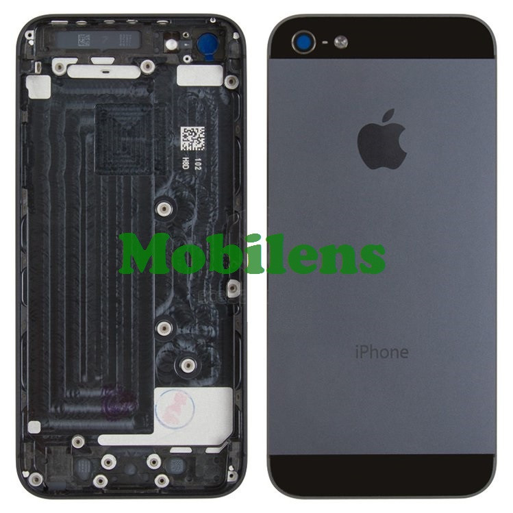 Apple iPhone 5, A1428, A1429 Задня кришка (корпус) темно-сіра (space-grey)