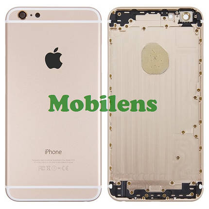 Apple iPhone 6 Plus, A1522, A1524 Задня кришка (корпус) золотиста (gold), фото 1
