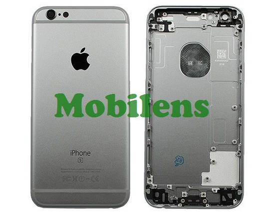 Apple iPhone 6S, A1633, A1688 Задня кришка (корпус) темно-сіра, фото 1