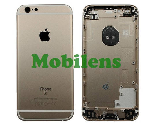 Apple iPhone 6S, A1633, A1688 Задня кришка (корпус) золотиста (gold), фото 1