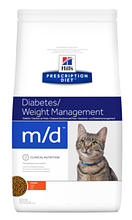 Корм Hills (Хілс) Prescription Diet Feline m/d для кішок при цукровому діабеті та ожирінні, 5 кг