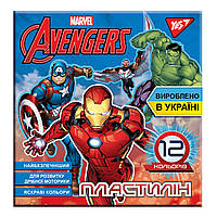 Пластилін YES "Marvel", 12кол, 240г, Україна