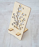 Фігура з фанери 0,4 "Підставка під телефон "Flower", упаковка 22*12 див.