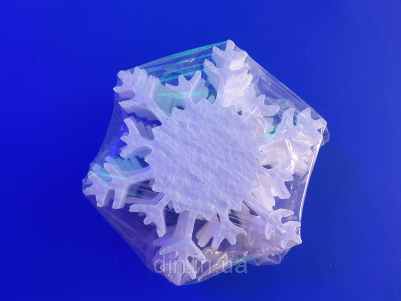 Сніжинка No6 100*100 мм (10 шт. у пакованні), фото 1