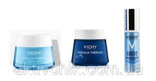 Набір Vichy Aqualia Thermal: Легкий крем 50мл + Нічний СПА-РИТУАЛ 75мл + Пробуджує бальзам для контуру очей