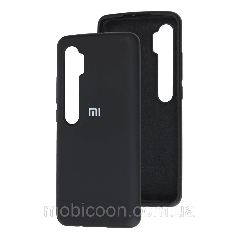 Чехол Silicone Case Full для Xiaomi Mi Note 10 Black