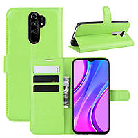 Чехол-книжка Litchie Wallet для Xiaomi Redmi 9 Green