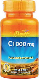 Thompson Вітамін C з біофлавоноїдами 1000 мг, 60 капс