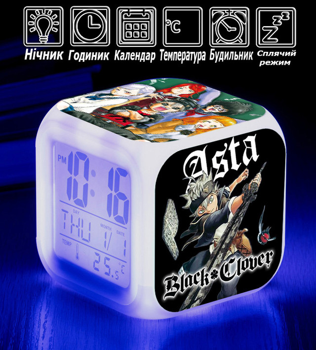 Настільні годинники Чорний конюшина Настільні годинники Чорний конюшина