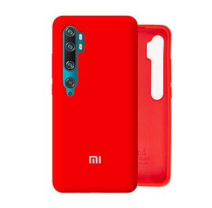 Чехол Silicone Case Full для Xiaomi Mi Note 10 Red