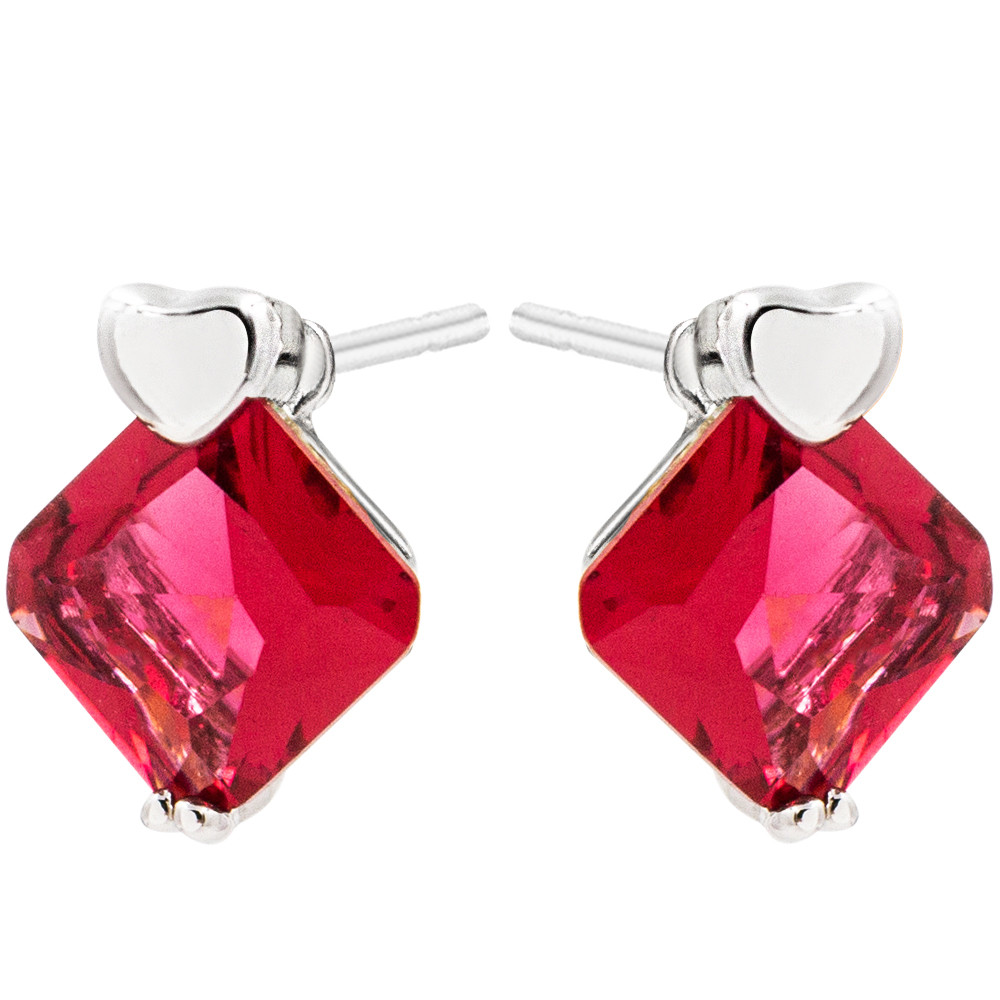 Сережки-гвоздики Xuping "Ромб" родиум 324512(3)