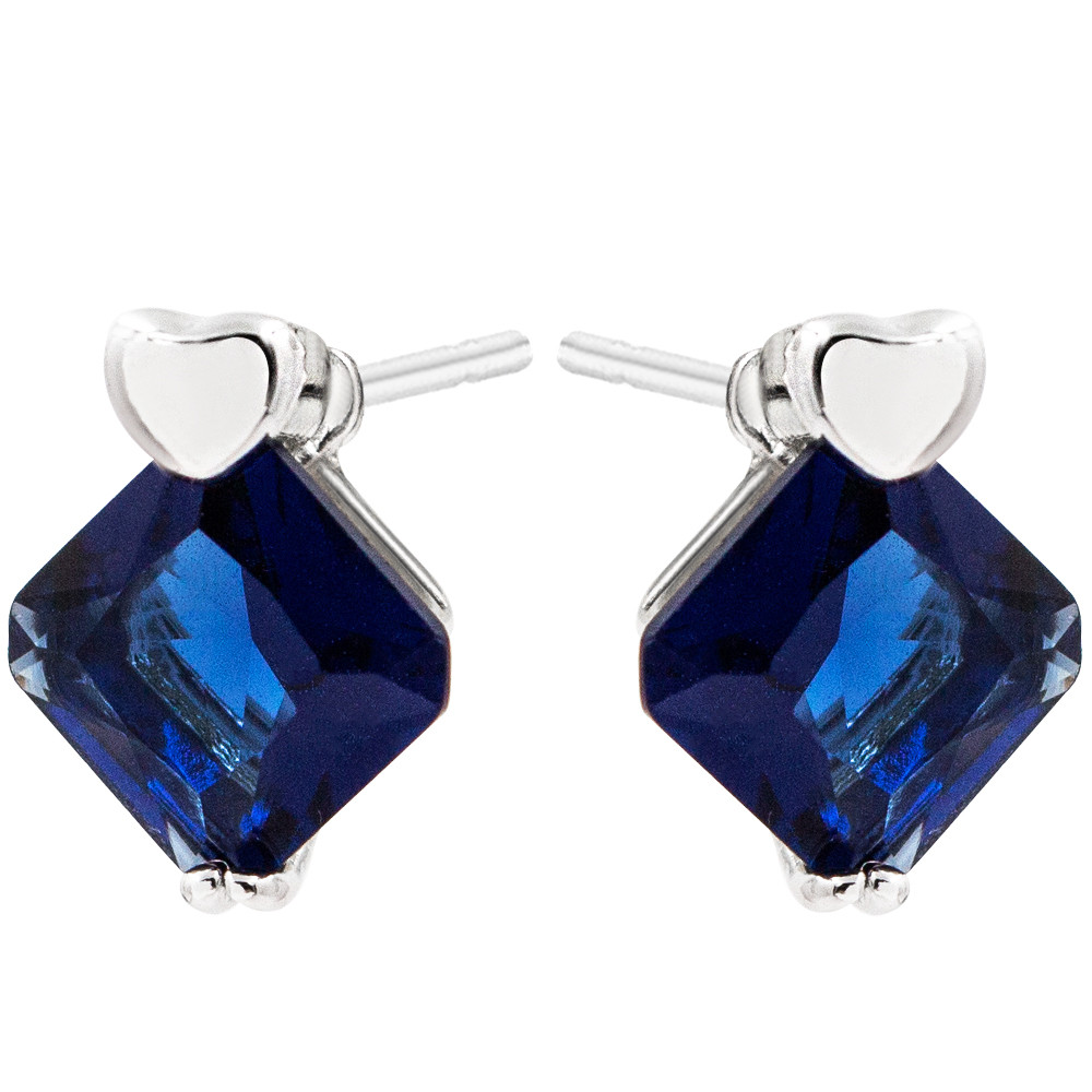 Сережки-гвоздики Xuping "Ромб" родиум 324512(4)
