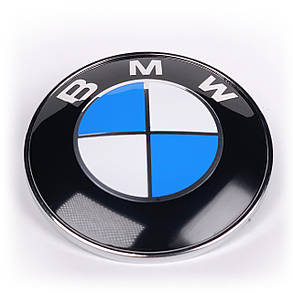 Емблема BMW БМВ 82 мм значок бмв E39 E53 E60 E46 E36 E34 E90 E65 E66 E70 Значок на капот, багажник, фото 2