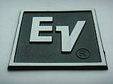 Значок, наклейка, логотип 63x63mm (plastic) на сітку колонки EV (Electro voice), фото 5