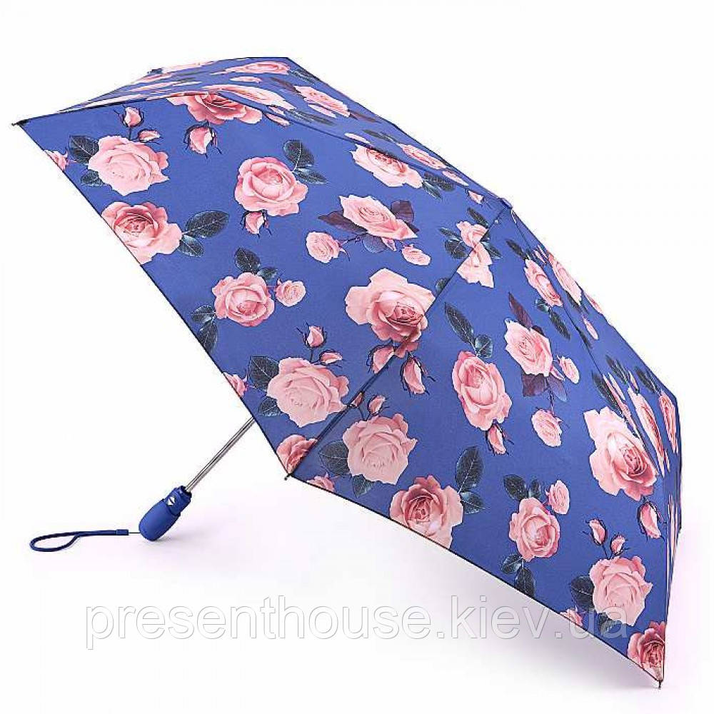 Парасолька жіноча Fulton Open&Close Superslim-2 L711 Floral Fiesta (Квіткова вечірка)