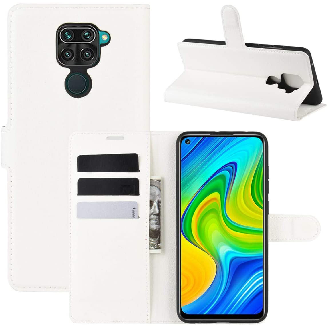Чохол-книжка Litchie Wallet для Xiaomi Redmi Note 9 / 10X 4G White, фото 1