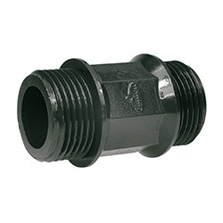 Ніпель різьбовий 1/2"х1/2", НР-НР, пластиковий, PP, фото 1