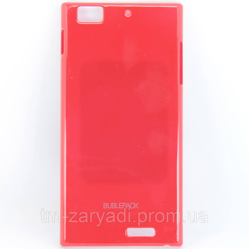 Чохол-накладка для LENOVO K900, пластиковий, Buble Pack, Малиновий /case/кейс /леново