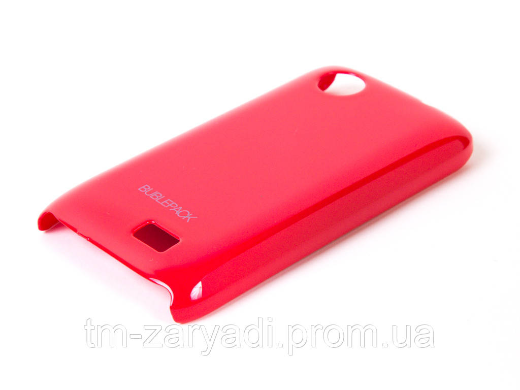 Чохол-накладка для LENOVO A369, пластиковий, Buble Pack, Малиновий /case/кейс /леново