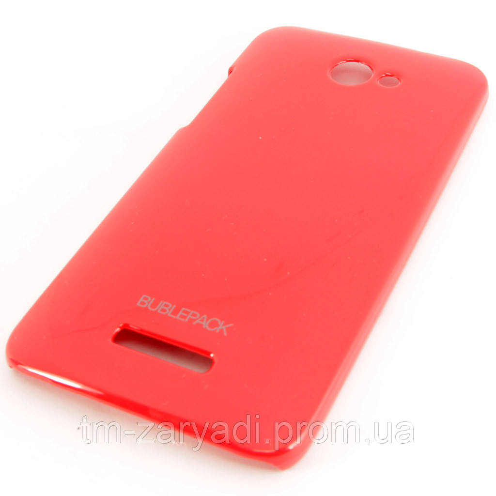 Чохол-накладка HTC Butterfly X920e, пластиковий, Buble Pack, Малиновий /case/кейс /штс