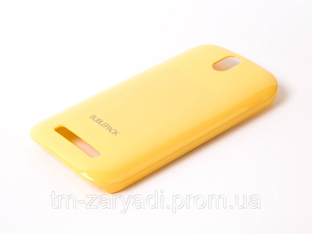 Чохол-накладка для HTC Desire SV, T326e, пластиковий, Buble Pack, Жовтий /case/кейс /штс
