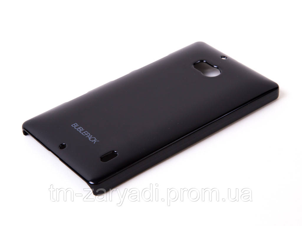 Чохол-накладка для Nokia Lumia 929, пластиковий, Buble Pack, Чорний /case/кейс /нокіа
