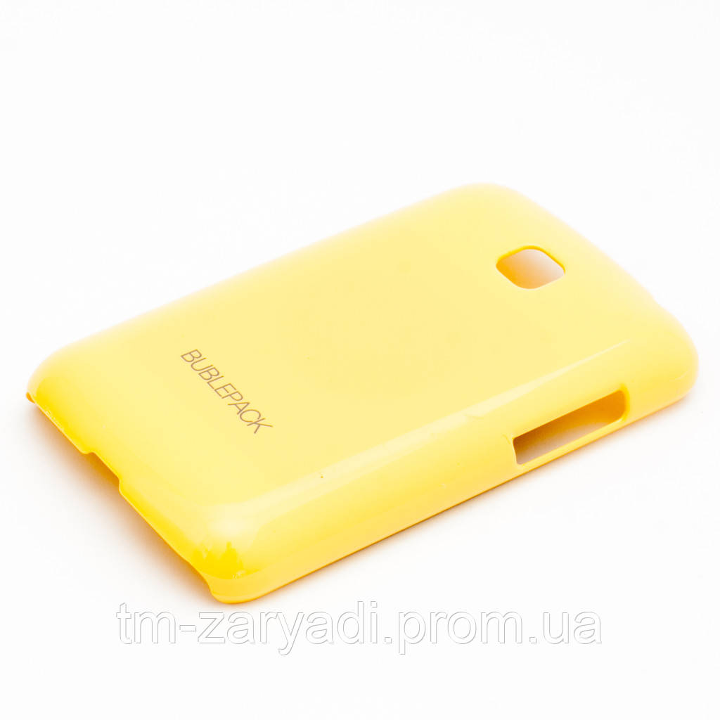 Чохол-накладка для LG L3 2, E425, E430, E435, пластиковий, Buble Pack, Жовтий /case/кейс /лш