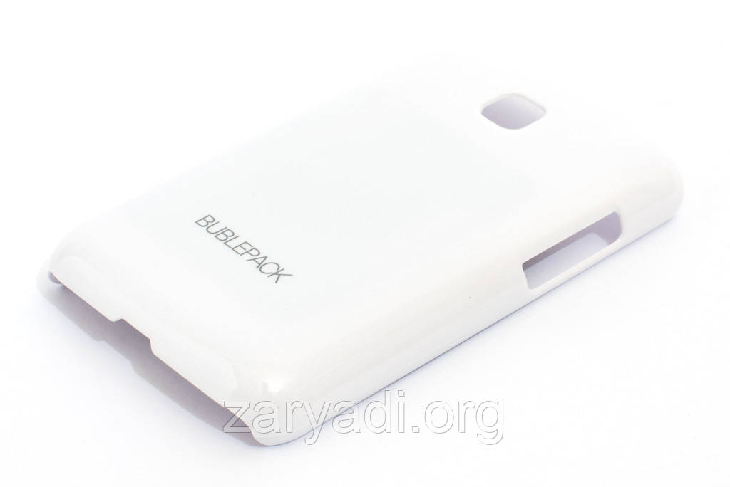 Чохол-накладка для LG L3 2, E425, E430, E435, пластиковий, Buble Pack, Білий /case/кейс /лш