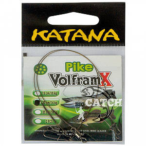 Повідці вольфрамові Katana VolframX Pike, 2 шт., 20 см