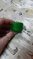 Акрилова нитка для вишивки. 5 г. Колір зелений