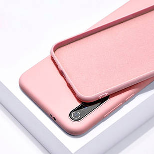 Чехол Silicone Case Full для Xiaomi Mi Note 10 Pink