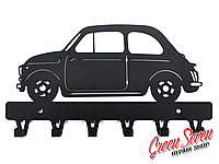 Настінні металеві вішалки - органайзери для одягу Fiat 500 Nuova Abarth Metal rack for coats