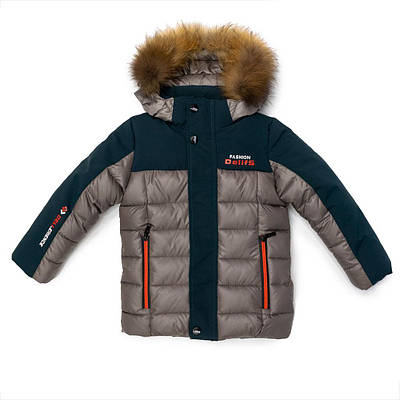 Куртка зимова для хлопчиків Deli 98 графітова 981295