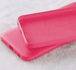 Чехол Silicone Case Full для Xiaomi Mi Note 10 Hot Pink