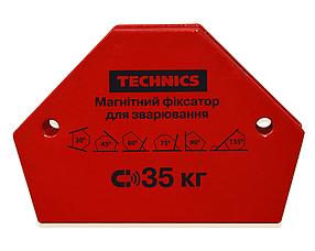 Магнітний фіксатор Technics для зварювання 35 кг 145 х 110 мм (12-165)