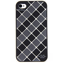 Чохол-накладка для Apple iPhone 4/4S, пластиковий, Soft touch, Cococ, Чорний /case/кейс /айфон