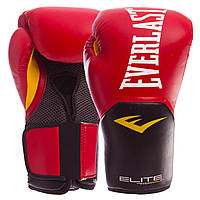 Боксерские перчатки 12 унций красные EVERLAST PRO STYLE ELITE P00001243, 12 унций