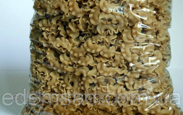 Макарони із цільнозернового борошна з висівками «Гребішки»,1 кг